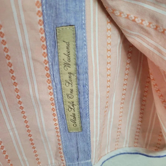 Tommy Bahama Men's Button-Up Shirt Size XL Multicolor 100% Cotton Long Sleeves - Picture 4 of 11